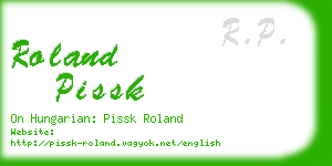roland pissk business card